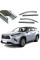 Дефлектори вікон вітровики Benke для Toyota Highlander 2019- Хром Молдинг З Нержавіючої Сталі 3D (BTYHL2023-W/S)