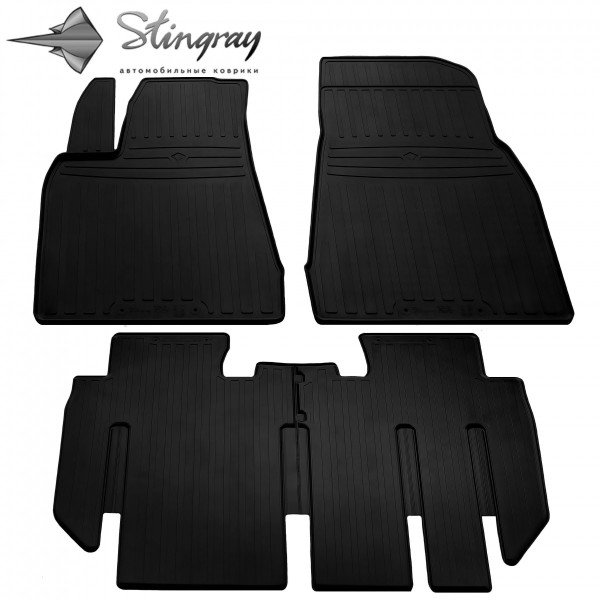 Автомобильные коврики в салон для Tesla Model X 7 Seats 2 line (2 1) 2019-