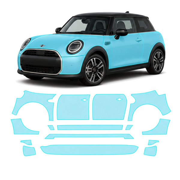 Антигравийная защитная бронепленка по лекалам для Mini Cooper F66 2024- полный кузов