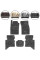 Коврики в салон ворсовые для Toyota Hilux 2004-2015 с подпятником 5 шт (Magnum)