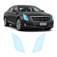 Антигравийная защитная бронепленка по лекалам для Cadillac XTS I 2013-2019 - оптика (фары и ПТФ)