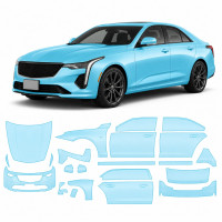 Антигравийная защитная бронепленка по лекалам для Cadillac CT4 I 2020-2025 - полный кузов