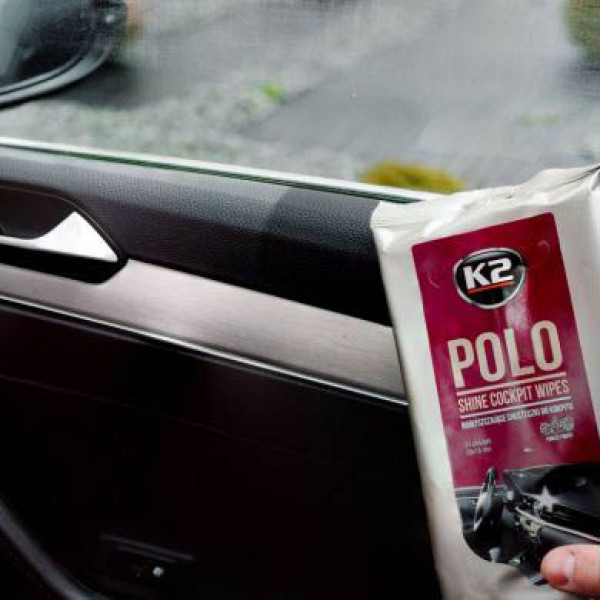 Салфетки влажные для очистки панели приборов K2 Polo Wipes 20х18 см (K420) 24 шт