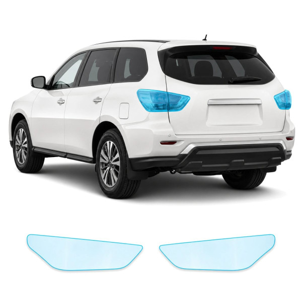 Антигравийная защитная бронепленка по лекалам для Nissan Pathfinder R52 facelift 2017-2020 - задние фонари стопы