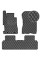 Коврики в салон для Honda Civic 8 SD 4D 2006-2011 Экокожа с подпятником Чорные 5 шт (Rombus)