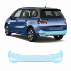 Антигравийная защитная бронепленка по лекалам для Citroen C4 Picasso (Grand C4 Picasso) II facelift 2016-2018 - задний бампер