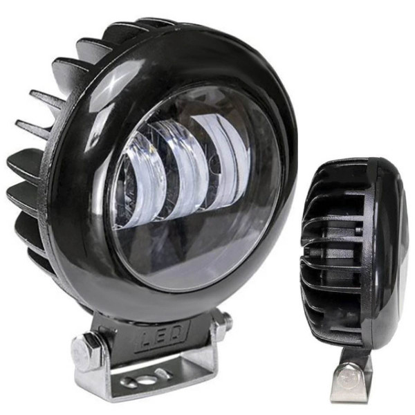 LED фара Brevia 10-30V 30W (3x10W) 2700lm Алюмінієвий корпус IP68 (10602QLX1)