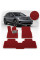 Коврики в салон EVA для Volkswagen ID.4 2020- (Металлический подпятник) Красные 3 шт