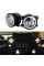 Протитуманні LED Фари круглі / Лінза з ДХО та поворотом / D87мм / 10-30V / 15W / 7000K / 2 шт