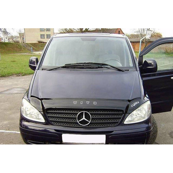 Дефлектор капота мухобойка Mercedes-Benz Vito 639 2003-2010 Евро Крепление (Vip Tuning) MRD06