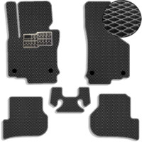Килимки в салон EVA для Volkswagen Golf VI 2008-2012 з підп'ятником Чорні-Сірий кант 5 шт
