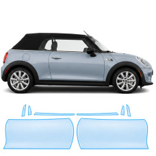 Антигравийная защитная бронепленка по лекалам для Mini Convertible F57 2015-2018 - зоны дверей и стойки окон