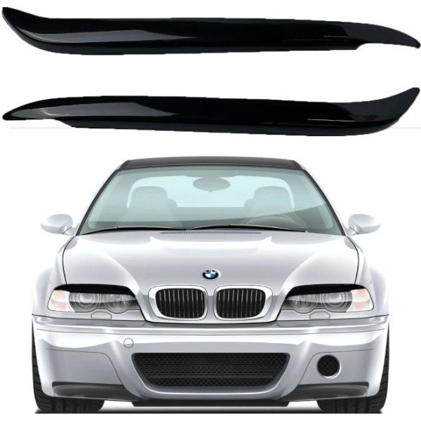 Реснички фар для Bmw 3 (E46) 1998-2001 Седан Voron Glass