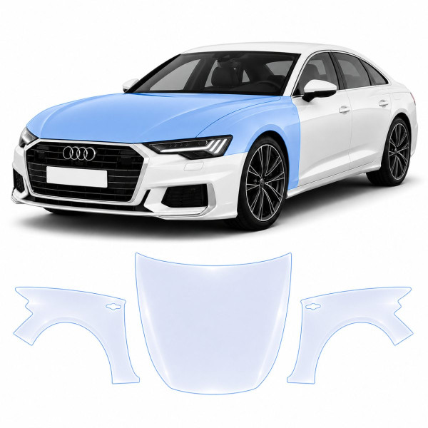 Антигравійна захисна бронеплівка за лекалами для Audi A5 B10 2024- капот і передні крила