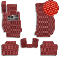 Килимки у салон EVA для BMW 3 (F30 / F31) 2011-2019 з підп'ятником Червоні 5 шт