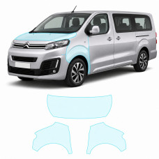 Антигравийная защитная бронепленка по лекалам для Citroen SpaceTourer I 2016- капот и передние крылья