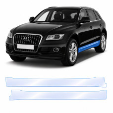 Антигравийная защитная бронепленка по лекалам для Audi Q5 8R 2008-2017 - нижняя зона кузова пороги