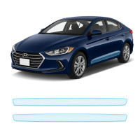 Антигравійна захисна бронеплівка за лекалами для Hyundai Elantra AD 2015-2018 - нижня зона кузова пороги