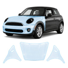 Антигравийная защитная бронепленка по лекалам для Mini Cooper F56 2014-2018 - капот и передние крылья