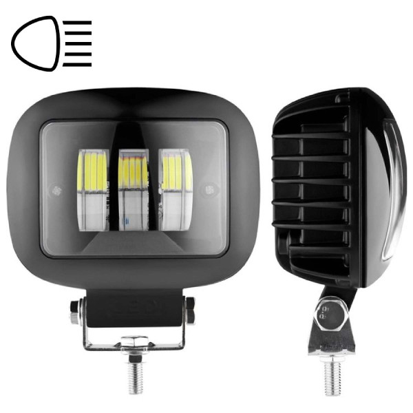 LED фара Brevia Sport Далеке світло 10-30V 30W 2700Lm Алюмінієвий корпус IP68 (10660QLX1)