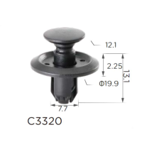 Кліпса розпірна с фіксацією Nissan 0155303753 Mitsubishi MU488006  (C3320)