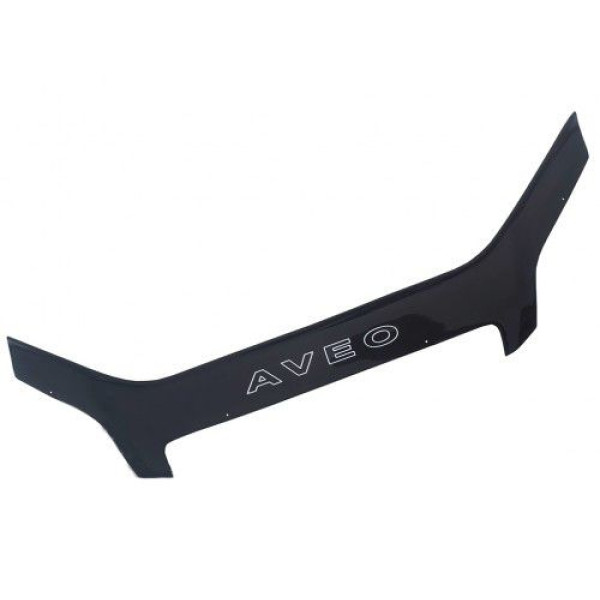 Дефлектор капота мухобойка Chevrolet Aveo T250 2006-2011 Седан Voron Glass