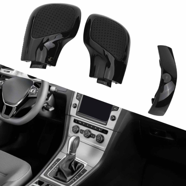 Накладки на селектор DSG Volkswagen Passat / Golf / Jetta / CC (Антихром) Перфорація №43