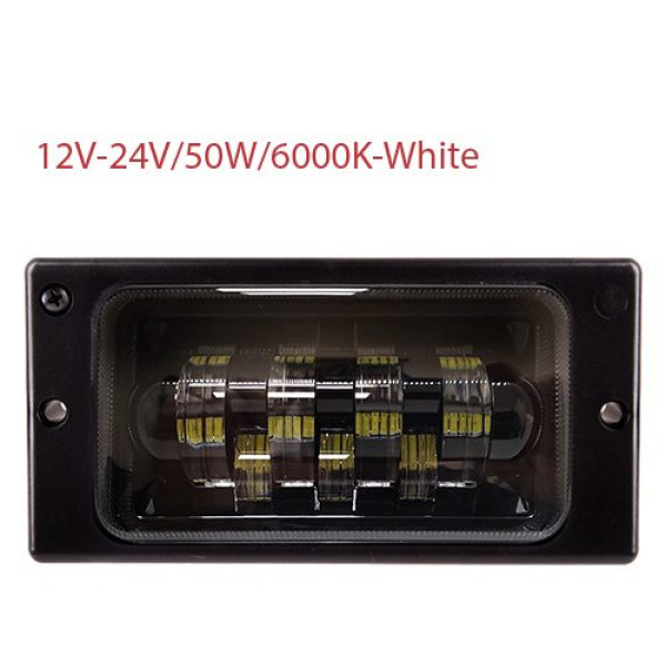 LED Протитуманні фари для Ваз 2110-14 12-24V 50W 7LED-6000K Біле Світло 2 шт (LD-519 L3-W-LED)