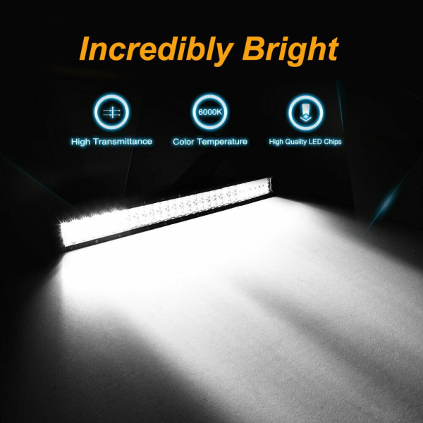 Світлодіодна балка фара LED / 500x100x65 mm / 126W / 3W * 42 / 10-30V / Ближнє та Далеке світло / 1 шт (D-126W)