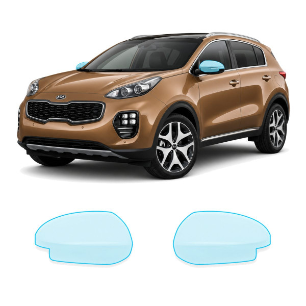 Антигравийная защитная бронепленка по лекалам для Kia Sportage QL 2016-2017 - зеркала