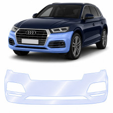 Антигравийная защитная бронепленка по лекалам для Audi Q5 FY 2017-2020 - передний бампер