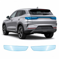 Антигравийная защитная бронепленка по лекалам для BYD Song Plus I 2020-2022 - задние фонари стопы