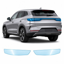 Антигравийная защитная бронепленка по лекалам для BYD Song Plus I 2020-2022 - задние фонари стопы