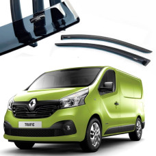 Дефлекторы окон ветровики HIC для Renault Trafic / Opel Vivaro 2014-на скотче (REN34)