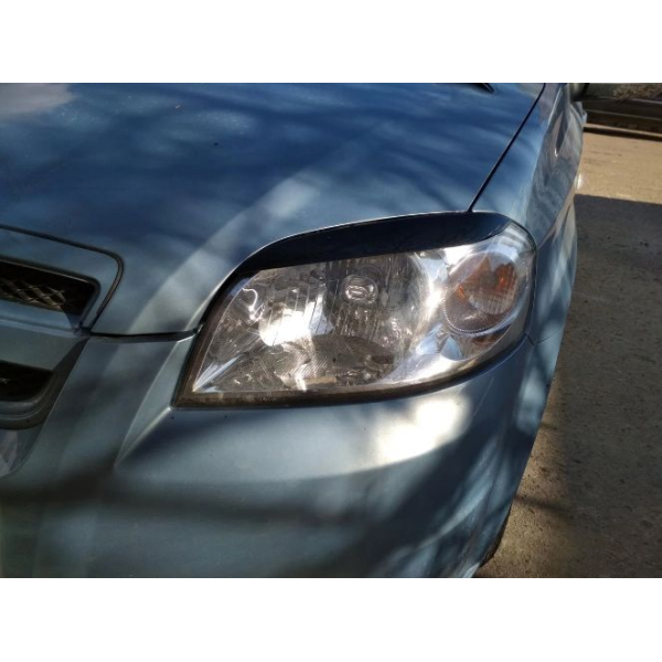 Вії фар Fly для Chevrolet Aveo III T250 2006-2011 Чорні 2 шт