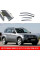 Дефлекторы окон ветровики Benke для BMW X5 (E70 F15 G05) 2006-2018 Хром Молдинг Из Нержавеющей Стали 3D