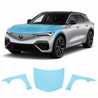 Антигравийная защитная бронепленка по лекалам для Acura ZDX EV 2024 - капот и передние крылья