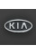 Емблема для Kia Sepia / Rio 90 x 45 мм 3М скотч Чорна