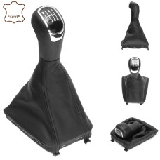 Ручка КПП з пильником у зборі Модельна для Skoda Superb 3T MKII 2008-2012 Шкіра (5 Швидкостей) FXSKD-27/6