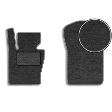 Передние ворсовые коврики для BMW X3 (Е-83) 2003-2010 с подпятником 2 шт (Carrera)