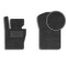 Передние ворсовые коврики для BMW X3 (Е-83) 2003-2010 с подпятником 2 шт (Carrera)