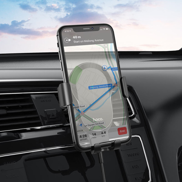 Автотримач із бездротовою зарядкою HOCO CA105 для повітроводу