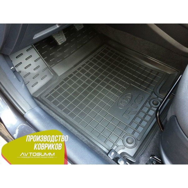 Автомобільні килимки в салон Kia Rio 2015- (Avto-Gumm)