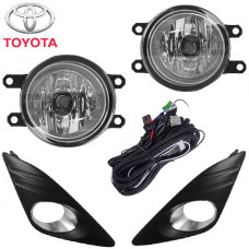 Протитуманні фари Toyota Camry 50 USA 2011-2014 H11 12V 55W з проводкою Комплект (TY-530B Black)