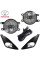 Противотуманные фары для Toyota Camry 50 USA 2011-2014 H11 12V 55W с проводкой Комплект (TY-530B Black)