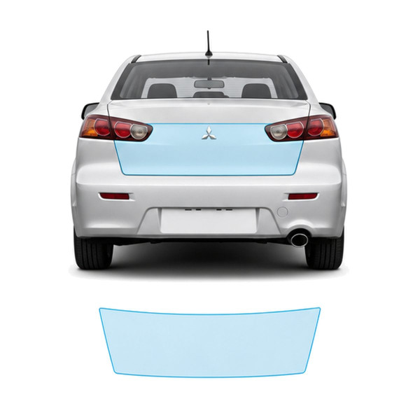 Антигравійна захисна бронеплівка за лекалами для Mitsubishi Lancer X facelift 2011-2017 - зона кришки багажника