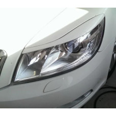 Реснички фар Fly для Skoda Octavia A5 После 2010- Черные 2 шт