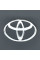 Эмблема для Toyota 80 x 53 мм пластиковая скотч