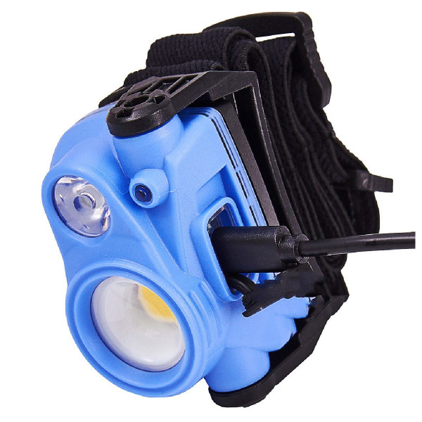 Фонарь налобный Brevia 400Lm + 200Lm 3W+3W COB 1200mAh IP65 (14100WX1)