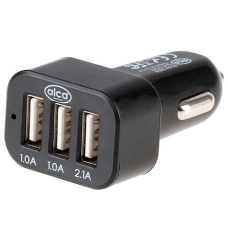 Автомобильное зарядное устройство Alca 12/24V 2.1A / 3USB Оригинал (09912203)